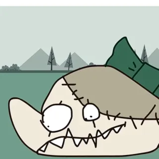 🧦 sticker, cartoon, fish, drawing telegram sticker