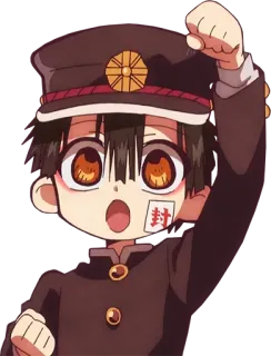 ✊ Hanako-kun Toilet-bound Hanako-kun Anime, Manga, Fantasma, Escuela, Sobrenatural, Personaje telegram sticker