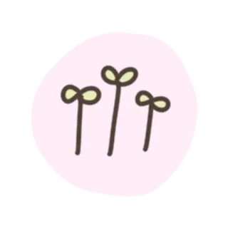 💓 Pflanze, Sämling, süß, rosa, Natur, Wachstum whatsapp sticker