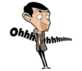 🤔 Mr. Bean Dessin animé, Comédie, Personnage, Mr. Bean telegram sticker