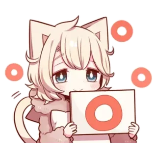 🌟 Anime, Kucing, Stiker, Lucu, Kawaii, Karakter, Ilustrasi telegram sticker