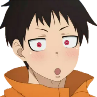 😯 Shinra Kusakabe Fire Force anime, fire force, shinra, kusakabe telegram sticker