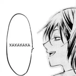 🌟 XAXAXAXA 漫画, 动漫, 气泡, 笑 telegram sticker