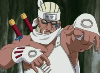 🐙 Killer Bee Naruto anime, ninja, fighter, swords, character, manga, Killer Bee, Naruto telegram sticker