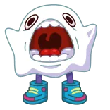 😲 Dessin animé, Monstre, Carré, Drôle, Créature, Mignon telegram sticker