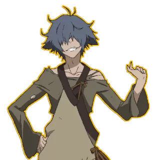 😈 Anime, Personaje, Manga, Shonen, Ilustración telegram sticker