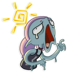 ☀ Cartone animato, Personaggio, Pianto, Triste, Emozione, Sticker whatsapp sticker