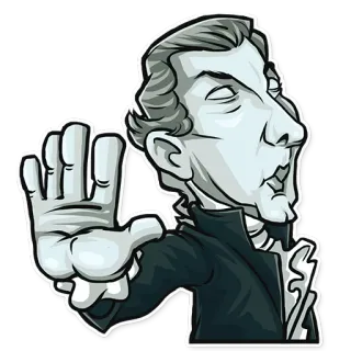 ✋ autocollant, stop, main, refuser, rejeter telegram sticker