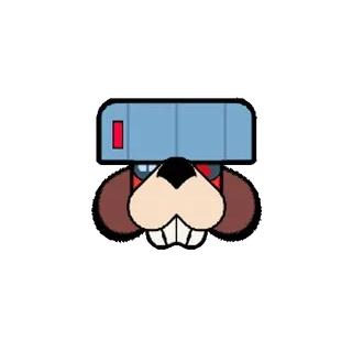 😡 Cartoon, Tier, Figur, Illustration, Maskottchen telegram sticker