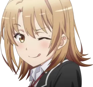 😜 Anime, Charakter, Süß, Mädchen, Zwinkernd whatsapp sticker