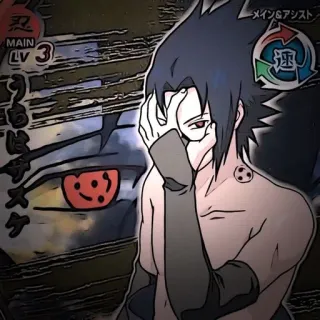 🔪 Sasuke Naruto メイン＆アシスト Anime, Manga, Sasuke, Naruto, Ninja whatsapp sticker
