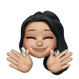 🤗 Avatar, Emoji, Frau, Gesicht, Nasenring, Lächeln whatsapp sticker
