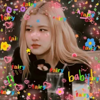 🌸 fairy baby! fata, bimbo, carino, scintillante, estetico whatsapp sticker
