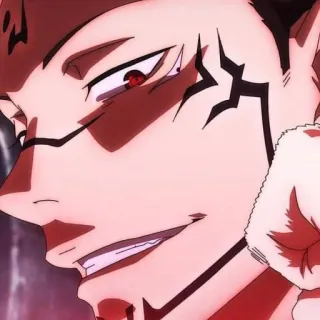 🎴 Sukuna Jujutsu Kaisen Anime, Demon, Vervloekte Geest, Schurk telegram sticker