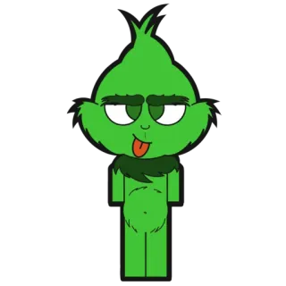 🤪 Grinch Grinch, Desenho animado, Natal, Verde, Engraçado, Personagem, Fofo telegram sticker