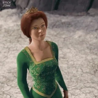 🫑 Princess Fiona Shrek princesse, fiona, film, dessin animé, ogre telegram sticker