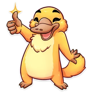 Cooper the Platypus telegram stickers