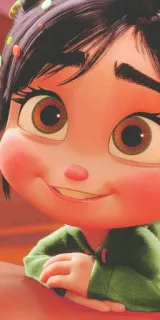👀 Vanellope von Schweetz Wreck-It Ralph Disney, Cartoon, Film, Vanellope, Ralph whatsapp sticker