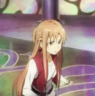 💞 Asuna Sword Art Online anime, character, sword, action, adventure, fantasy whatsapp sticker