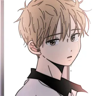 📜 Anime, Dibujos animados, Llorando, Triste, Chico telegram sticker