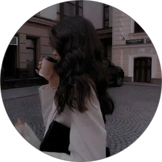 ☕️ woman, coffee, street, city, drink, urban, fashion telegram sticker