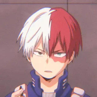 🌷 Shoto Todoroki My Hero Academia Anime, My Hero Academia, Shoto Todoroki, Todoroki, Setengah panas setengah dingin, Superhero, Karakter anime telegram sticker