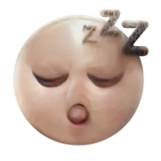 😴 ZZZ спать, эмодзи, zzz, уставший, лицо, сон telegram sticker
