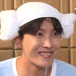 😅 J-Hope J-Hope, BTS, K-Pop, singer, celebrity, South Korean, music telegram sticker