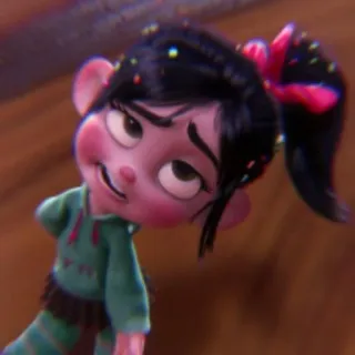 🩰 Vanellope von Schweetz Wreck-It Ralph dibujos animados, Disney, Vanellope, personaje, Ralph el Demoledor telegram sticker