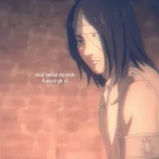 ☕ Eren Yeager Attack on Titan akal sehat dy msh fungsi gk si Anime, Attack on Titan, Eren Jäger, Animiert whatsapp sticker
