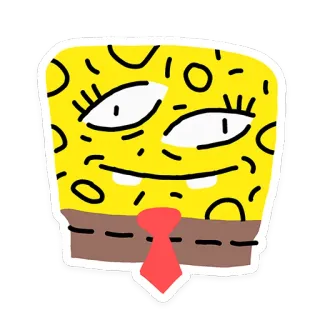 🙂 Spongebob Spongebob Squarepants spongebob, cartoon, nickelodeon, sticker, squarepants, lustig telegram sticker