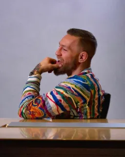 😄 Conor McGregor Конор Макгрегор, UFC, боец, MMA, знаменитость, мужчина, спортсмен whatsapp sticker