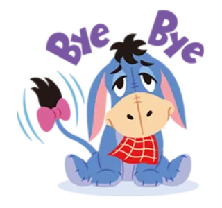 😓 Eeyore Eeyore, donkey, sad, Disney, Winnie the Pooh, cartoon telegram sticker