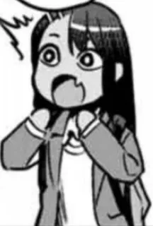 😲 Anime, Manga, Cartoon, geschockt, überrascht, Chibi telegram sticker