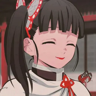 🍭 Kanao Tsuyuri Demon Slayer Anime, Manga, Kanao Tsuyuri, Demon Slayer, Karakter, Kupu-kupu, Kawaii whatsapp sticker