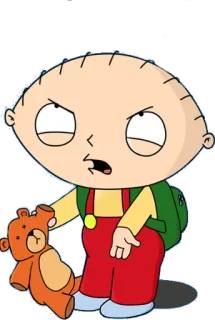😩 Stewie Griffin Family Guy dessin animé, animé, personnage, bébé, family guy, stewie griffin, nounours telegram sticker