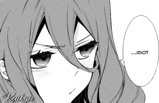 😒 ...IDIOT anime, manga, cartoon, expression, idiot, sarcasm telegram sticker