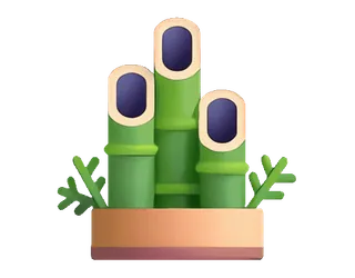 🎍 bambù, decorazione, pianta, verde telegram sticker