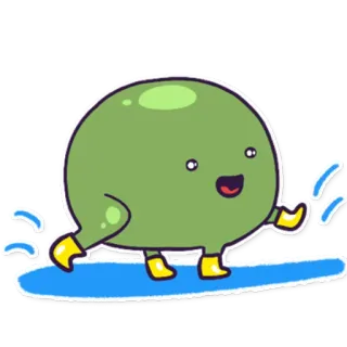 😀 stiker, kartun, karakter, berselancar, blob, imut whatsapp sticker