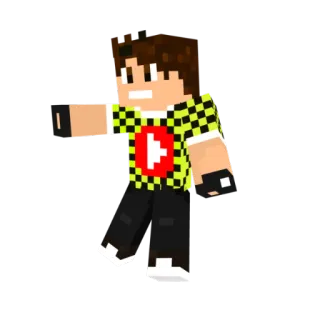 😜 minecraft, youtuber, pixel art, gaming, video games, digital art, character telegram sticker