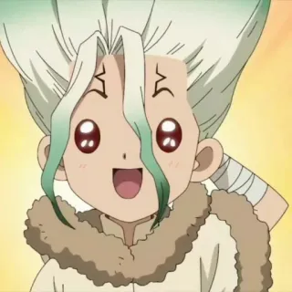 🗿 Senku Ishigami Dr. Stone anime, dr. stone, senku ishigami, scientist, manga, cartoon telegram sticker