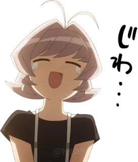 🥲 じゃわ Аниме, Мультфильм, Плачущий, Девушка, Смех telegram sticker