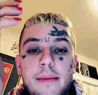 💙 Lil Peep Lil Peep, แร็ปเปอร์, เพลง, รอยสักบนใบหน้า, นักร้อง, ศิลปิน telegram sticker