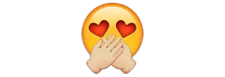 🙊 Emoji, Amor, Manos, Ojos de corazón, Beso telegram sticker