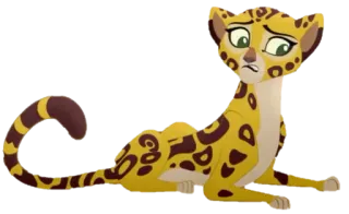 😐 Fuli The Lion Guard guépard, dessin animé, animal, chat, la garde du roi lion, Fuli telegram sticker
