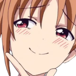 🤔 anime, gadis, angkuh, ekspresi, imut telegram sticker