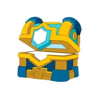 ✅ coffre, or, bleu, trésor, butin, boîte whatsapp sticker