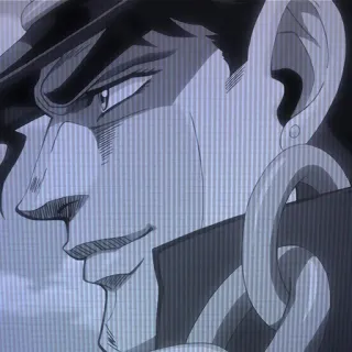 😊 Jotaro Kujo JoJo's Bizarre Adventure Anime, Manga, Jotaro Kujo, Jojo's Bizarre Adventure, Karakter, Animasi Jepang telegram sticker