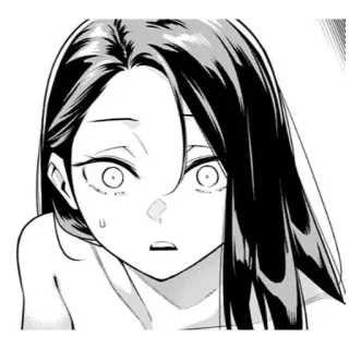 😳 anime, manga, female, character, illustration, emotion, fear telegram sticker