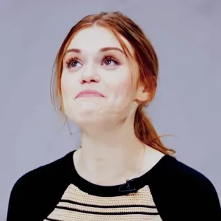 ☂️ femme, rousse, portrait, personne, souriant, féminin, jeune whatsapp sticker